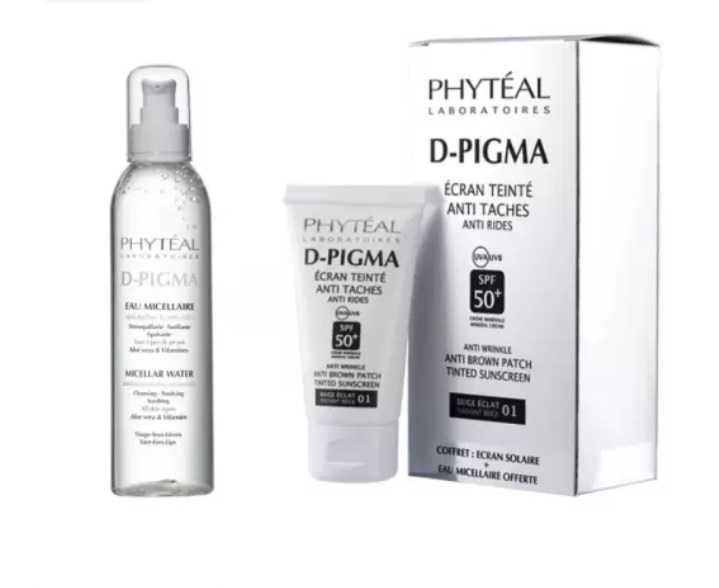 PHYTEAL DPIGMA ECRAN TEINTE BEIGE ECLAT SPF50+EAU MICELLAIRE A L'ALOE VERA 150ML (OFFERTE)