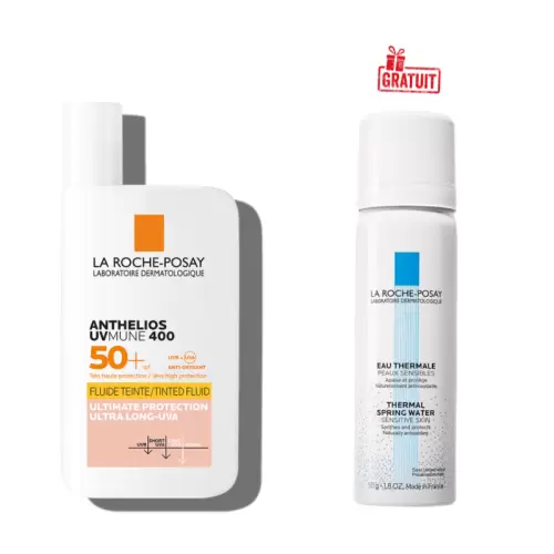 LA ROCHE POSAY ANTHELIOS UVMUNE 400 FLUID TEINTEE SPF50+ 50ML+EAU THERMALE 50ML (OFFERT)