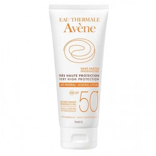 AVENE SOLAIRE LAIT MINERAL TRES HAUTE PROTECTION SPF50+ 100ML