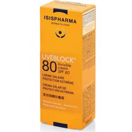 ISISPHARMA UVEBLOCK CREME SPF80 INVISIBLE 40ML