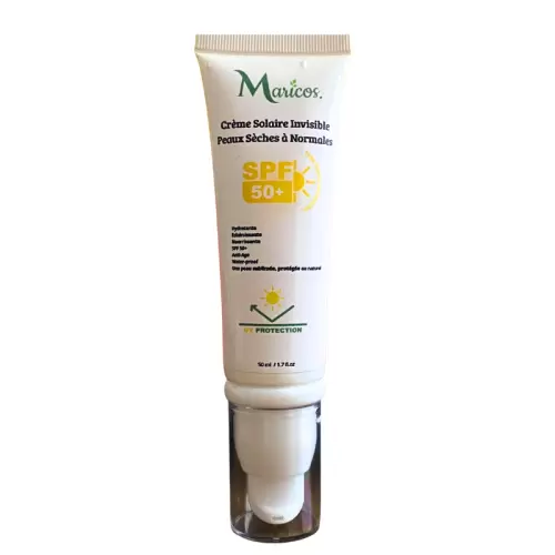 MARICOS CREME SOLAIRE INVISIBLE PEAUX NORMALES A GRASSES 50ML