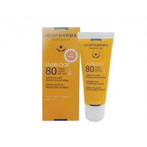 ISISPHARMA UVEBLOCK ECRAN SPF80 TEINTE 40ML