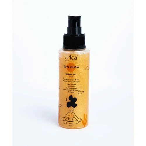 ERICA SUN GLOW HUILE SECHE PAILLETEE SPF30 100ML