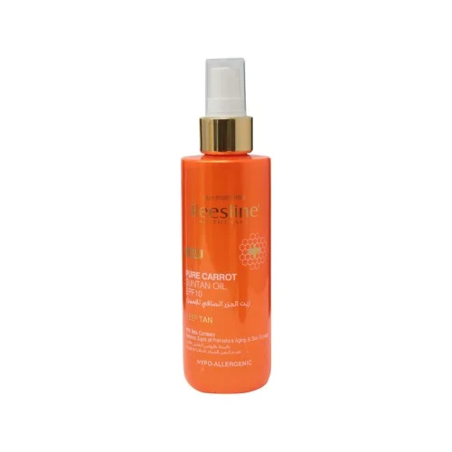 BEESLINE HUILE DE BRONZAGE PURE CARROT SUNTAN OIL SPF10, 200ML