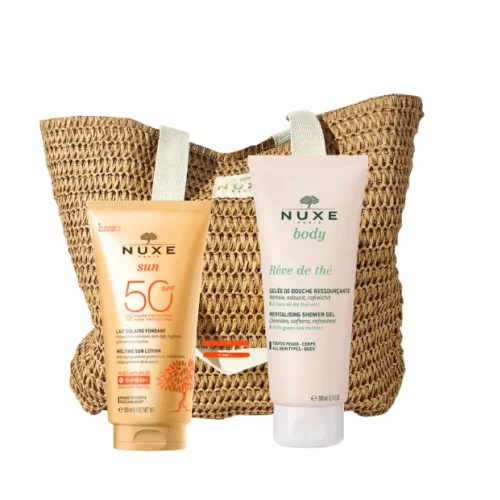 NUXE SUN SAC LAIT FONDANT SPF 50 + REVE DE THE GELEE DE DOUCHE (OFFERTE)