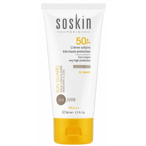 SOSKIN 01 CREME SOLAIRE TEINTEE LIGHT SPF50+ 50ML