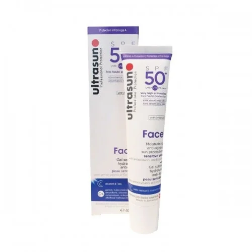 ULTRASUN FACE GEL SOLAIRE ANTI AGE SPF 50+ 40ML