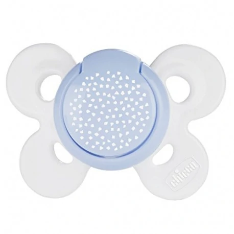 CHICCO Sucette Physio Comfort Silicone Bleu 0-6m+