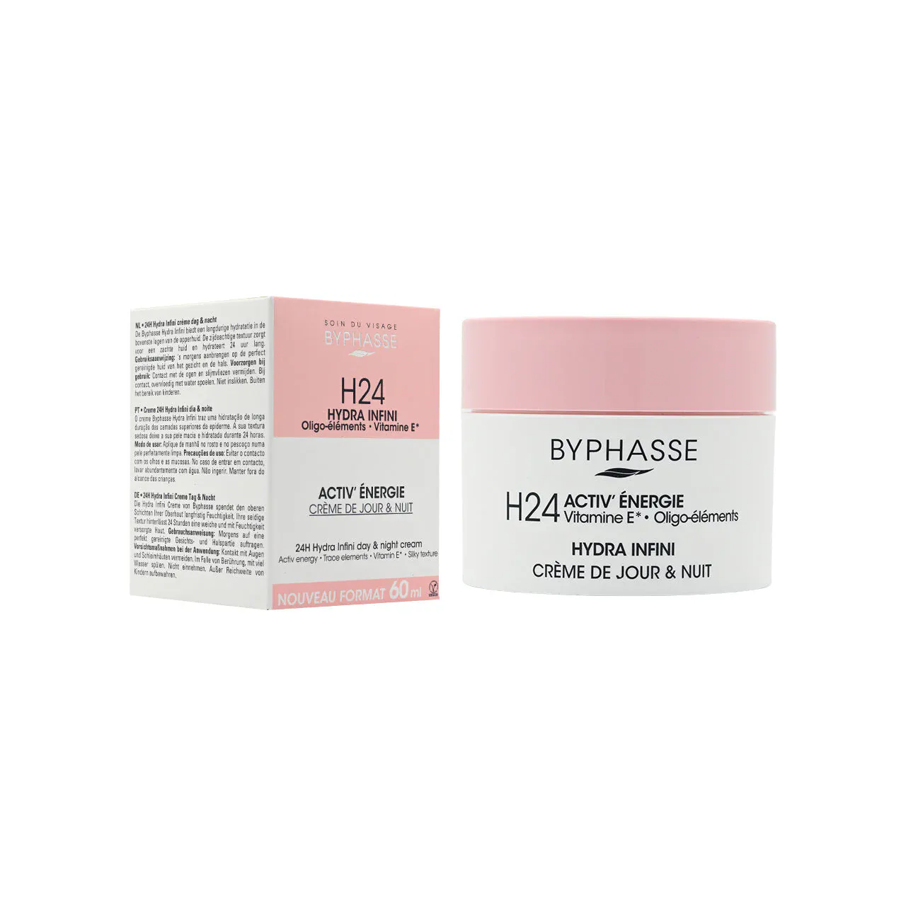 Byphasse Crème Hydra Infini 24h Jour et Nuit 60ml