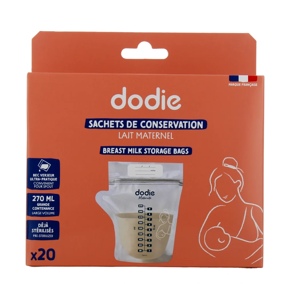 Dodie 20 Sachets de Conservation de Lait Maternel