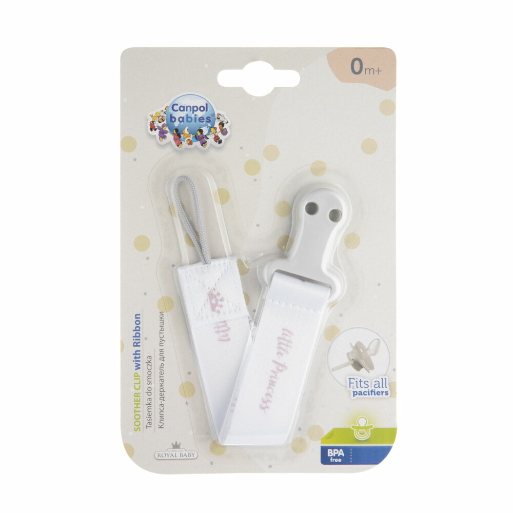 Canpol Attache Sucette Royal Baby Rose – 51/025