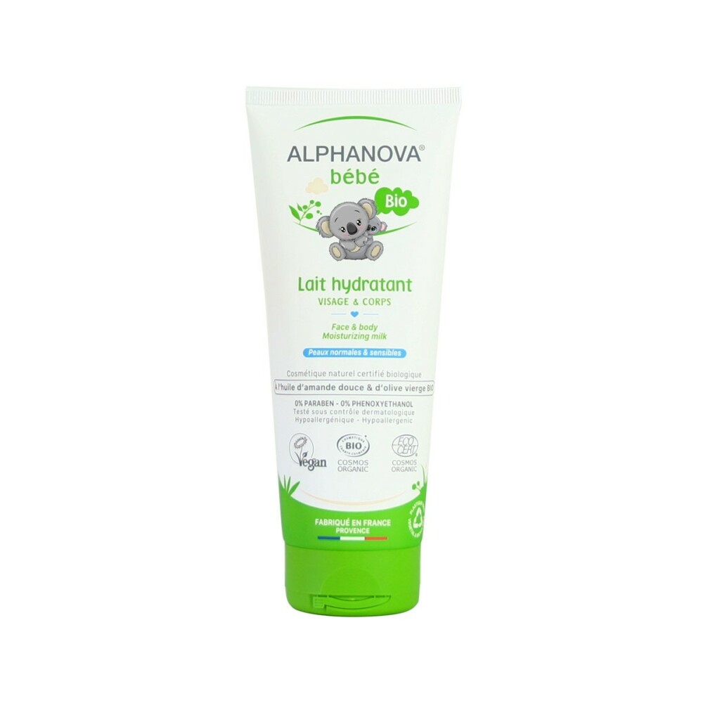 ALPHANOVA Bebe Bio Lait Hydratant Visage et Corps 200ml