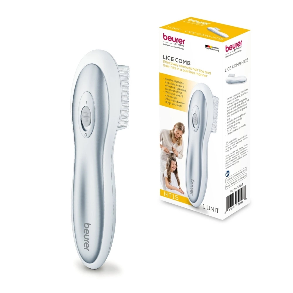 Beurer Peigne Anti-Poux avec Impulsions Electriques HT 15