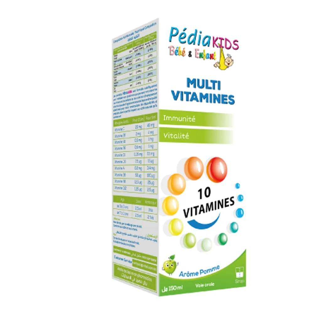 Pédiakids Multi Vitamines Pomme 150 ml