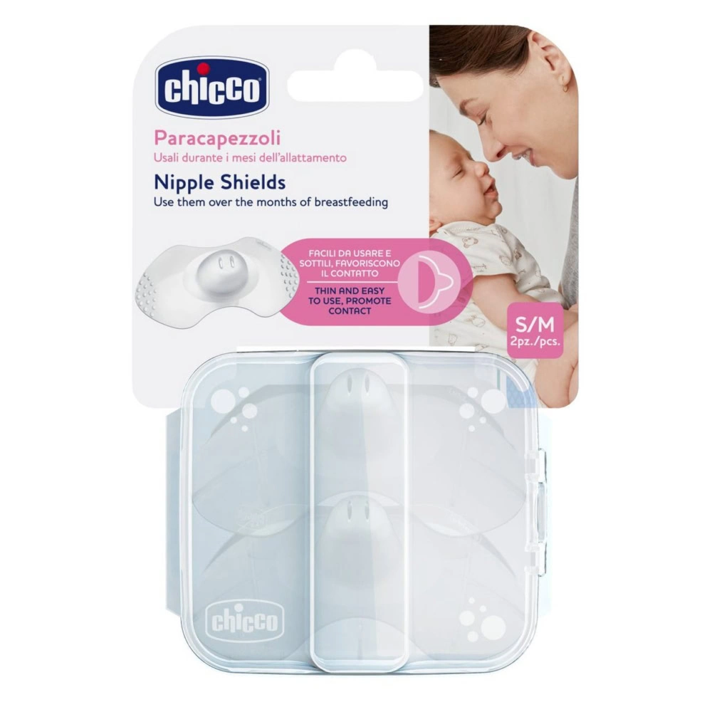 Chicco 2 Bouts de Seins en Silicone Large S/M