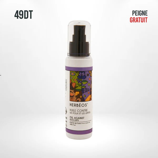 Herbéos Huile Contre les Poux et les Lentes 100ml
