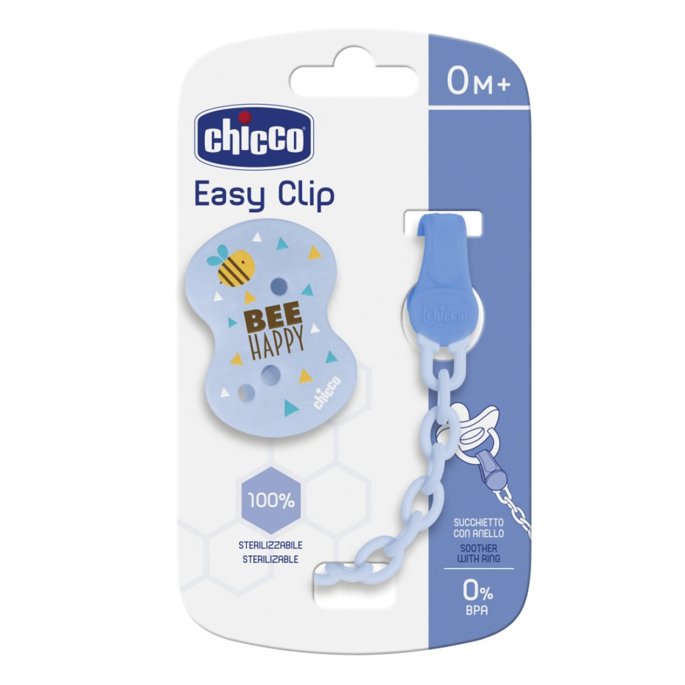 Chicco Easy Clip Attache-Sucette Chaînette 0 Mois et +