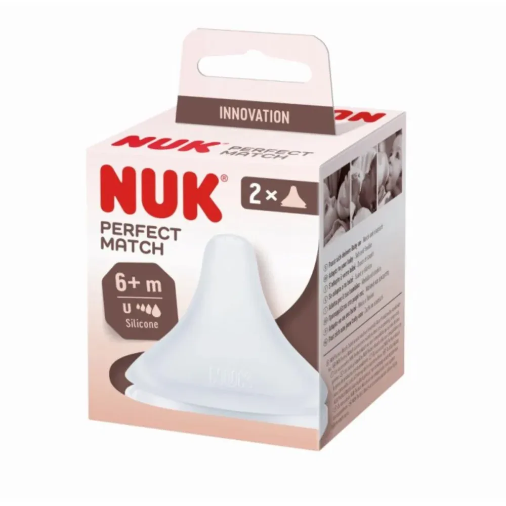 NUK Perfect Match 2 Tétines Silicone 6 Mois et Plus