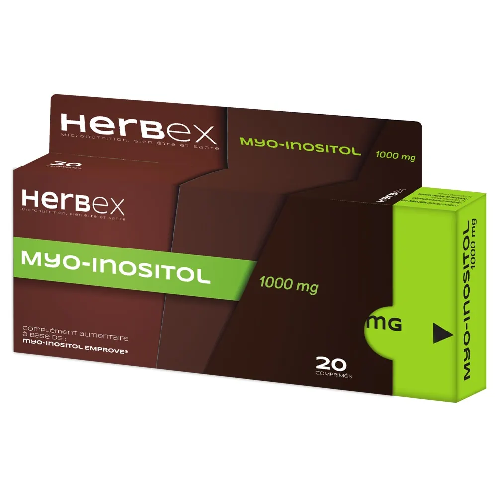 Herbex Myo Inositol 1000Mg 20 Comprimés