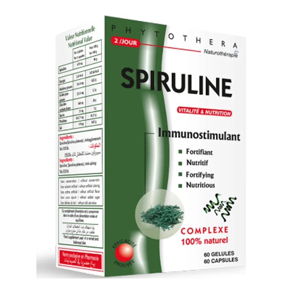 Phytothéra Spiruline 60 Gélules