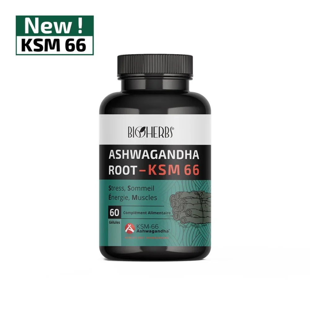 Bioherbs Ashwagandha KSM 66 60 gélules
