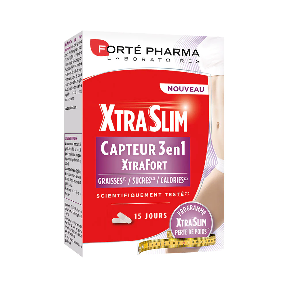 FORTE PHARMA XtraSlim Capteur 3 en 1 XtraFort 60 Gelules