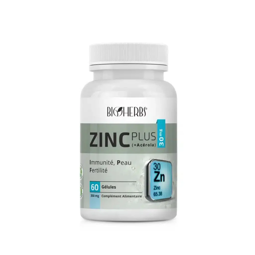 Bioherbs Zinc Plus + Acérola 60 gélules
