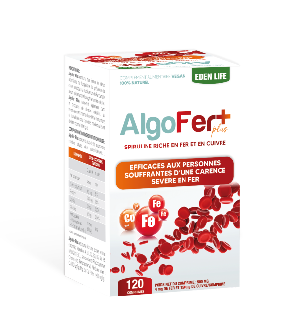 EDEN LIFE AlgoFer Plus 120 Comprimes