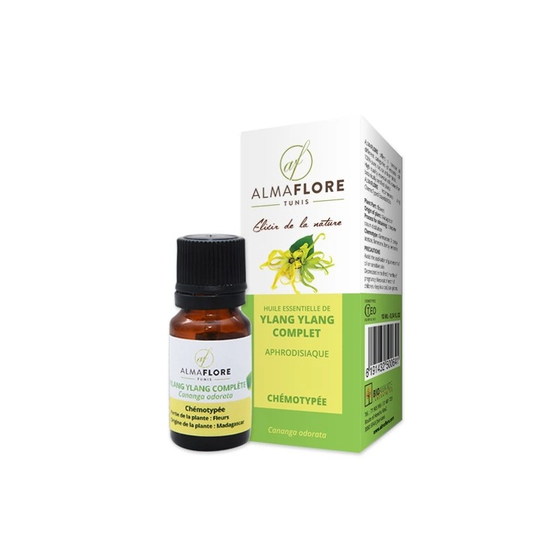 ALMAFLORE HUILE ESSENTIELLE D’YLANG YLANG BIO . 10ML