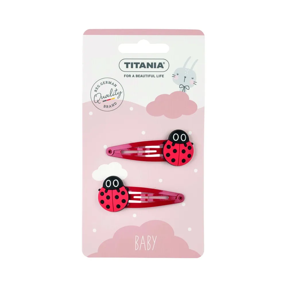 TITANIA 2 Clips a Cheveux Coccinelle – 8510 Kids