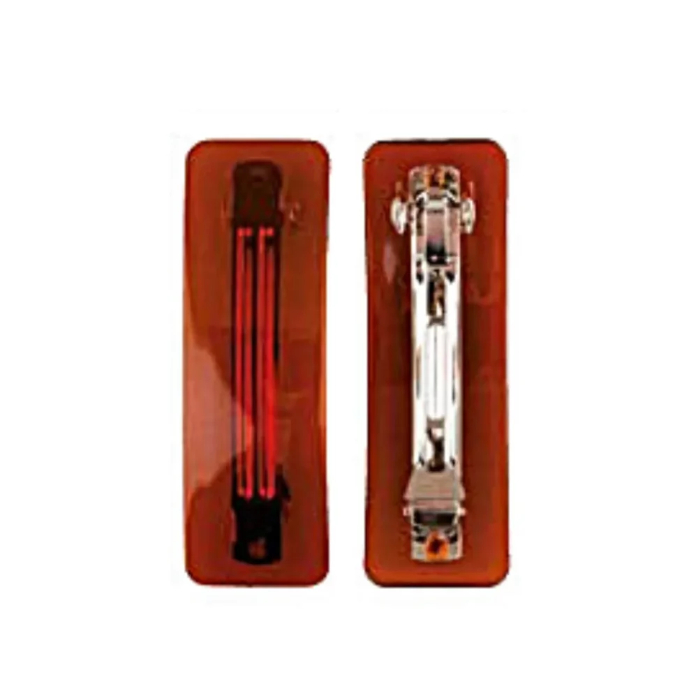 TITANIA 2 Barrettes Marrons 8.5×2.5cm – 7860B