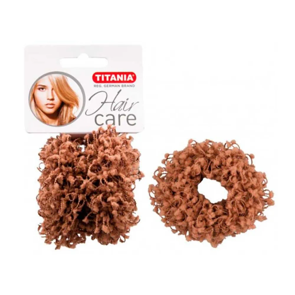 TITANIA 2 Chouchous Touffus Marrons 6.5cm – 7878