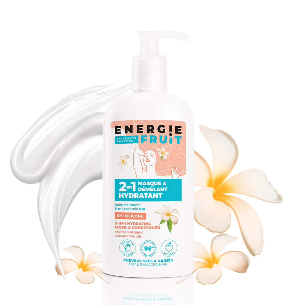 Energie Fruit 2en1 Masque Démêlant Hydratant à l’Huile de Monoï et Macadamia 300ml