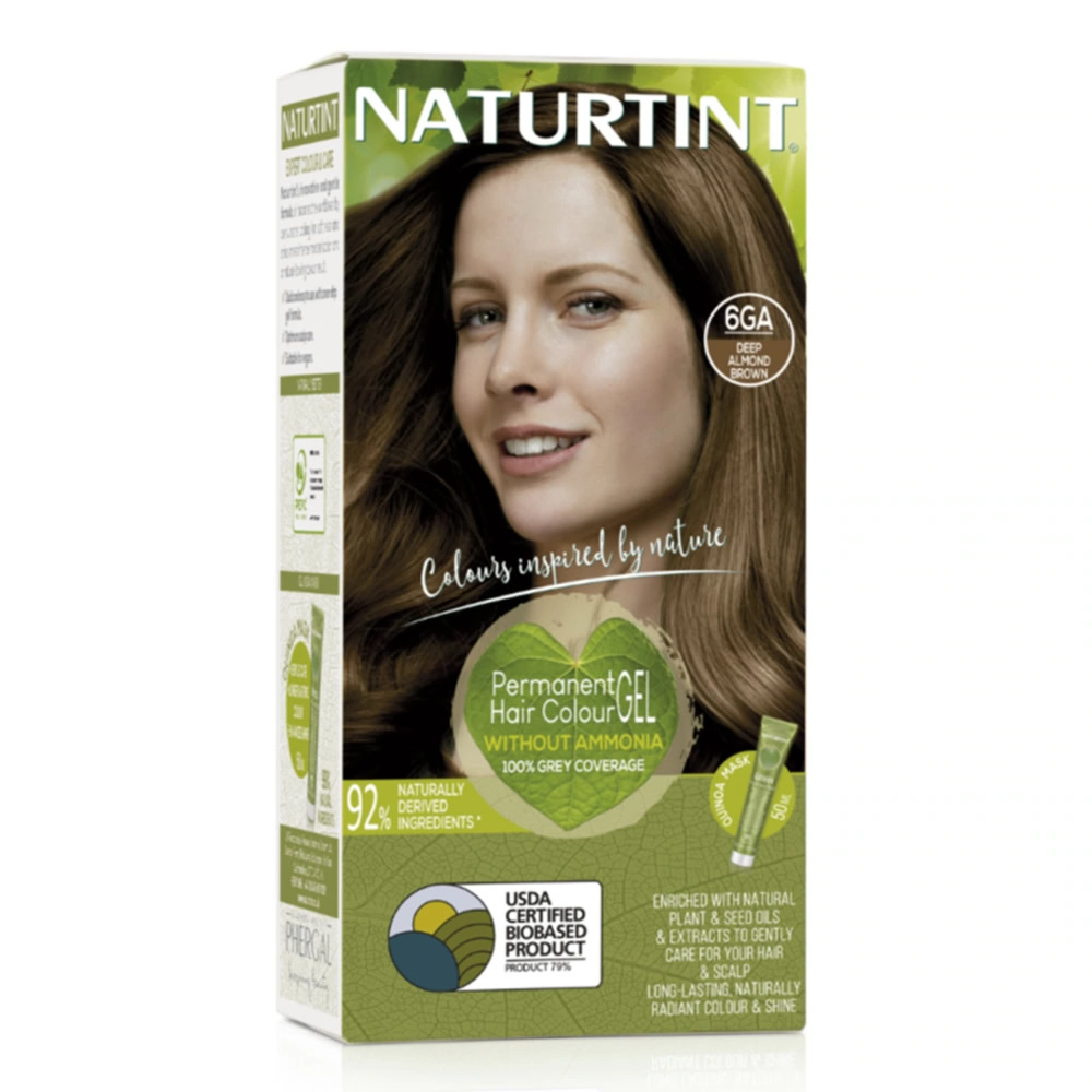 Naturtint Colorant Permanent en Gel 6GA Brun Amande Profonde 170ml