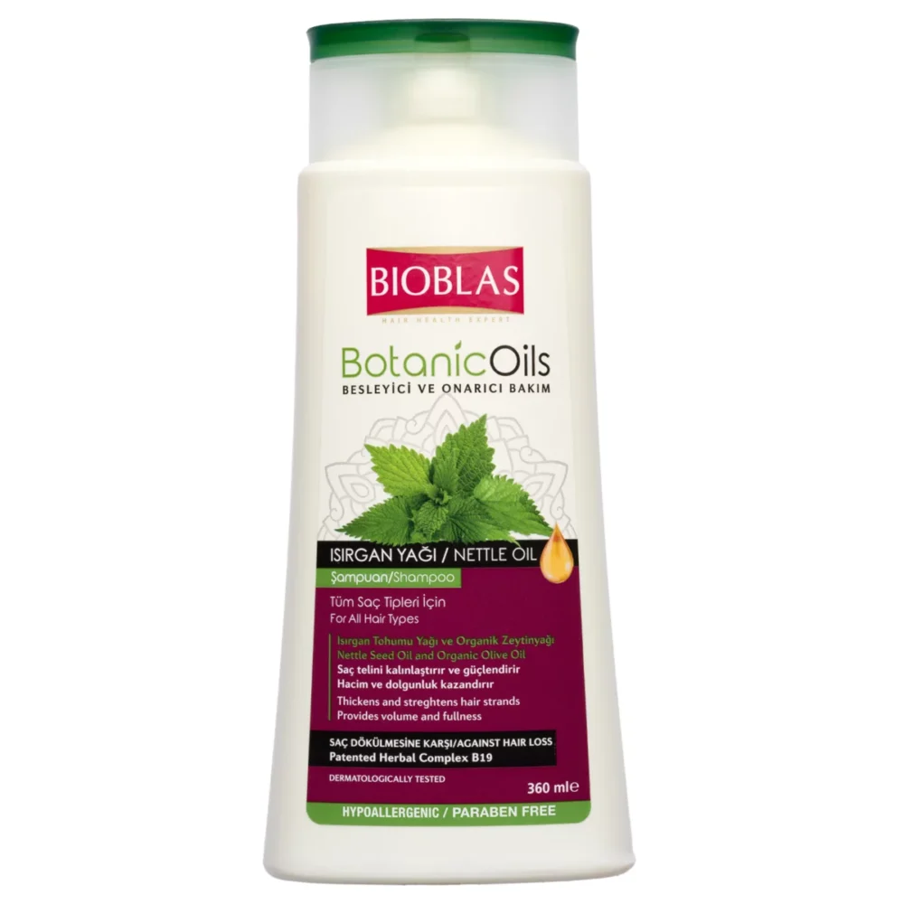 Bioblas Botanic Oils Shampooing à l’Extrait d’Ortie 360ml