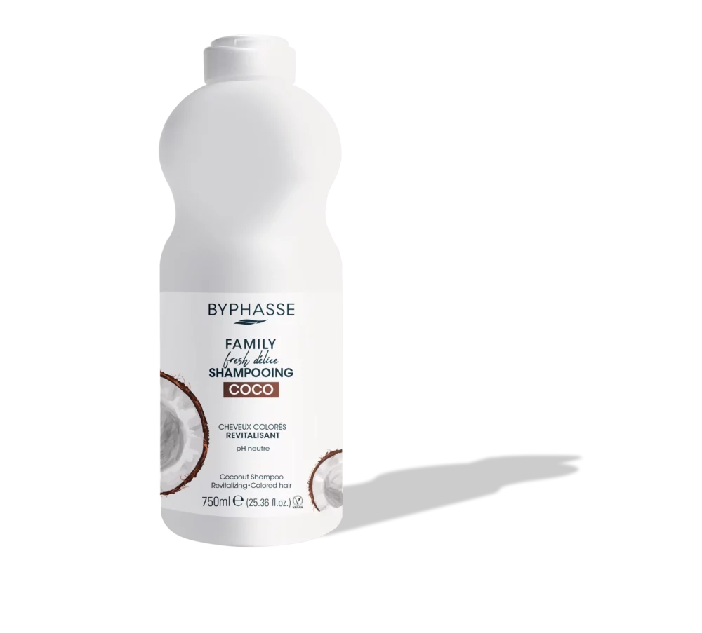 Byphasse Shampooing Coco Cheveux Colorés Family Fresh Délice 750ml