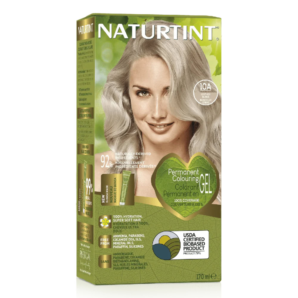 Naturtint Colorant Permanent en Gel 10A Blond Clair Cendré 170ml