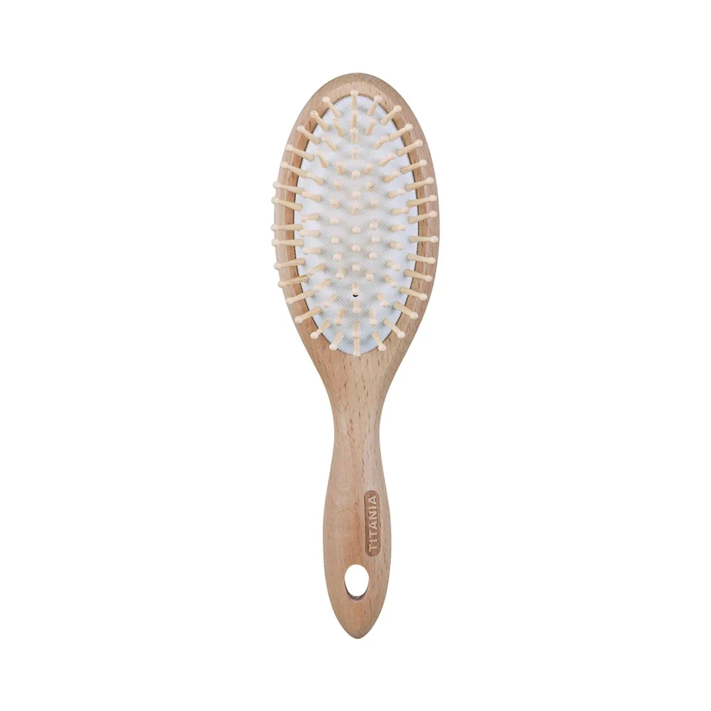 TITANIA Brosse Pneumatique Nature Hêtre 22,5CM – 2872