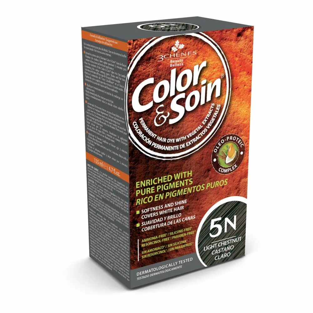 3 Chênes Color et Soin Coloration Permanente Châtain Clair 5N