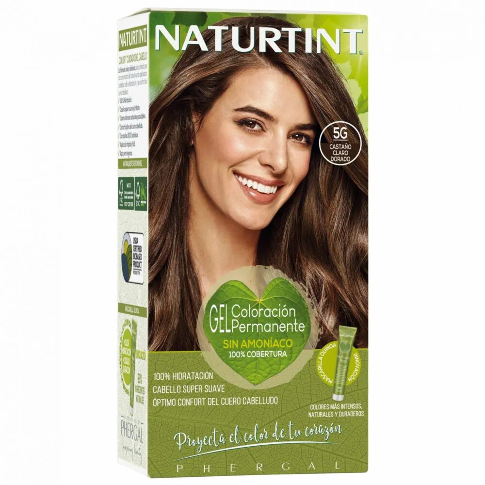 Naturtint Colorant Permanent en Gel 5G Châtain Clair Doré 170ml