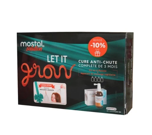 MOSTAL KIT DE 4 FLACONS SOLUTION CAPILLAIRE ANTI CHUTE 50ML*4