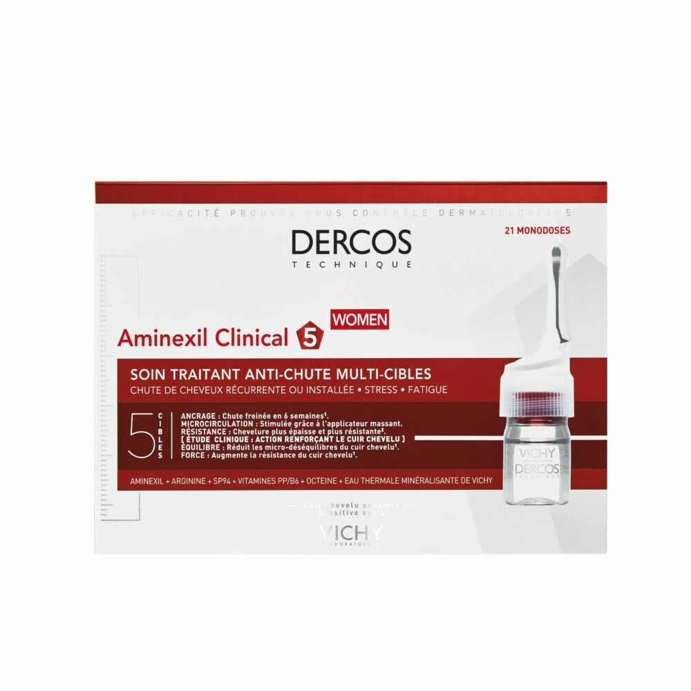 VICHY DERCOS Aminexil Clinical 5 Femme 21 Ampoules