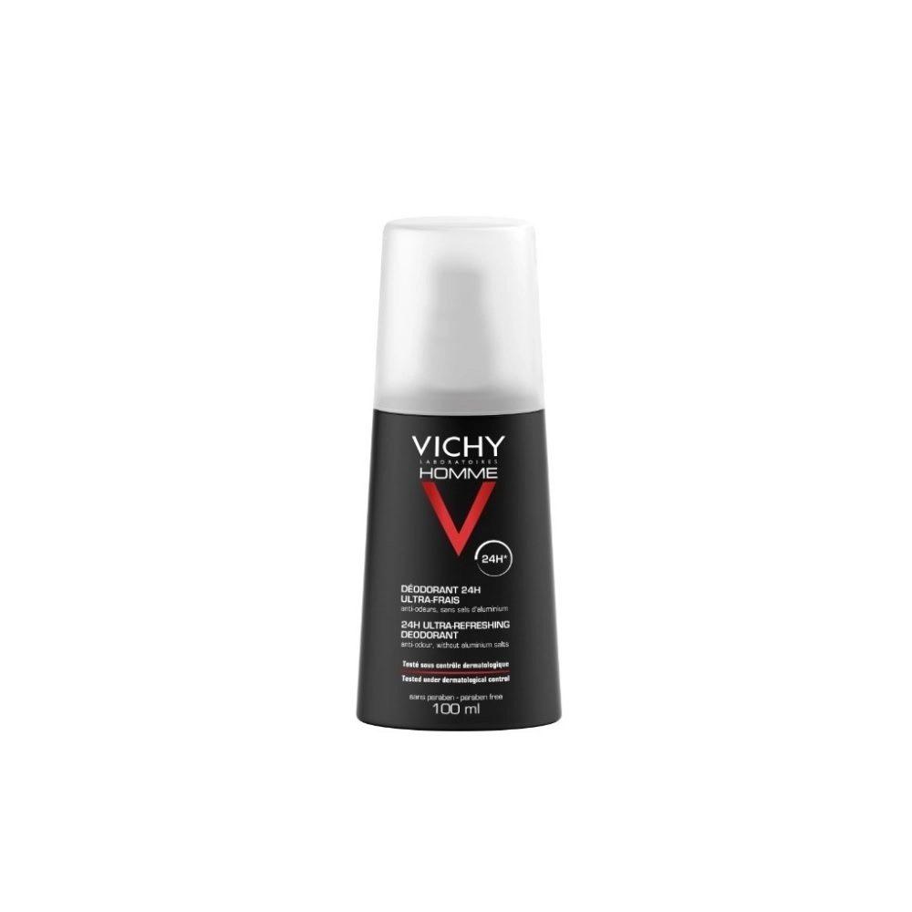 Vichy Homme Déodorant Vaporisateur Ultra-Frais 100ml