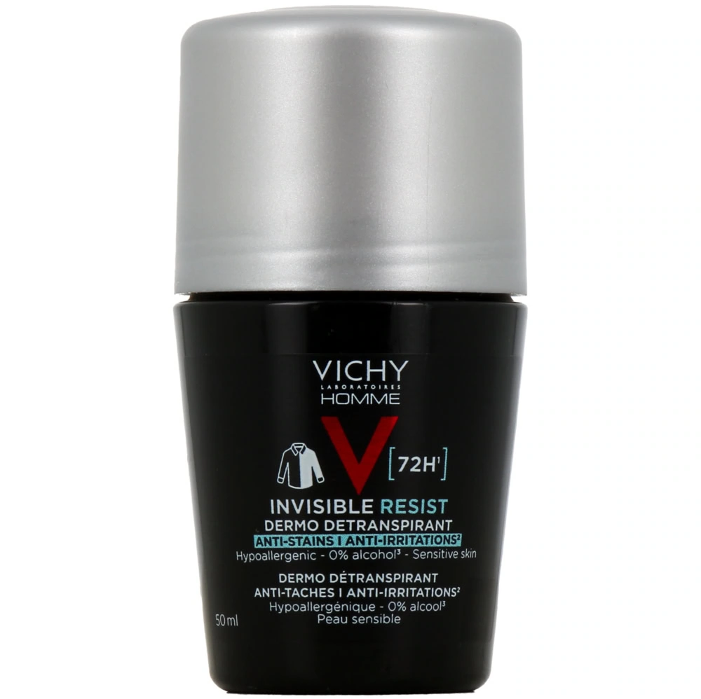 Vichy Homme Invisible Resist Détranspirant 72h 50ml