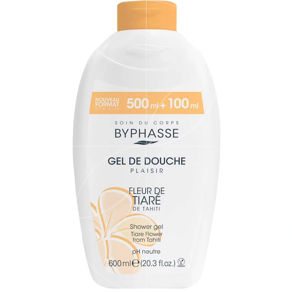 BYPHASSE Gel de Douche Fleur de Tiare 600ml