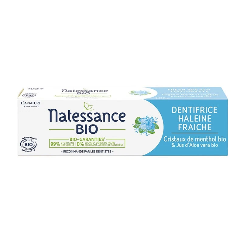 Natessance Dentifrice Haleine fraiche bio 75 ml