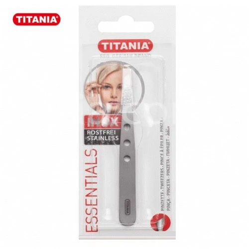 TITANIA Pince a Epiler Inox Poignee Bleue – 1090/61B