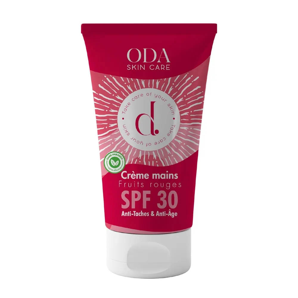 ODA Crème Mains SPF 30 Fruits Rouges 50ml