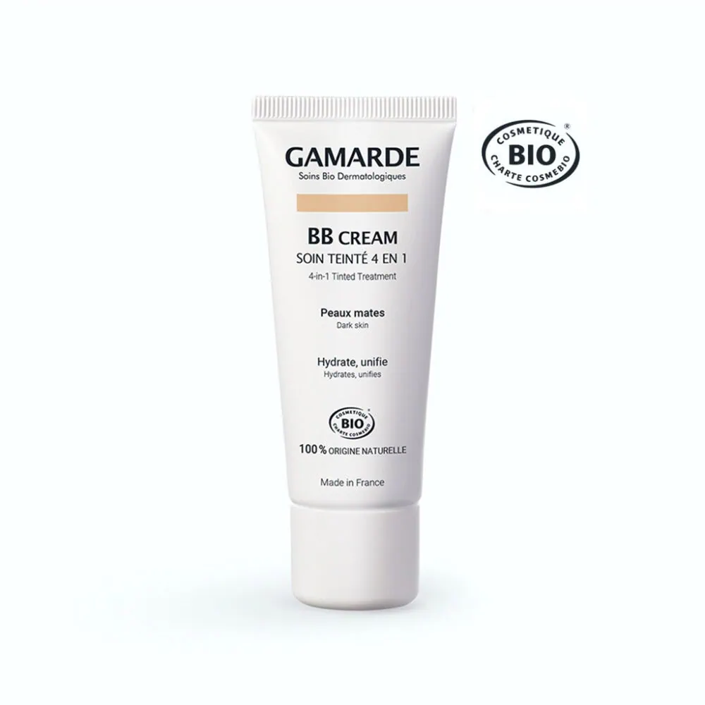 Gamarde BB Cream Soin Teinté 4 en 1 Peaux Mates Bio 40ml