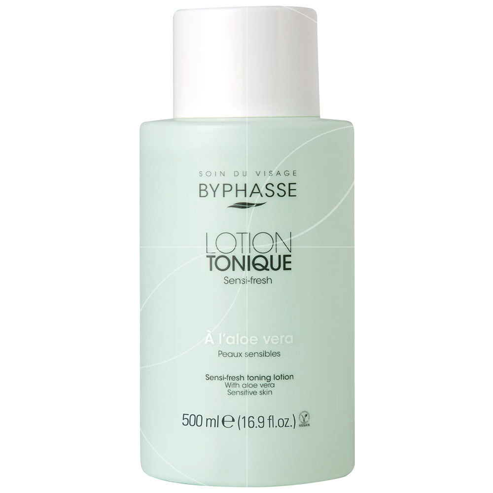 BYPHASSE Lotion Tonique Sensi-fresh à L’aloe Vera Peaux Sensibles 500ml